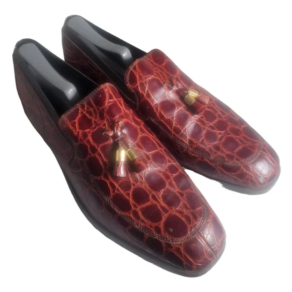 Nettleton | Shoes | Nettleton Usa Red Lava Polymer Alligator 